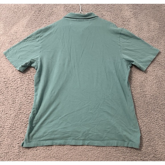 PETER MILLAR CROWN FINISH SHORT SLEEVE POLO SHIRT GREEN MENS LARGE - Picture 6 of 6